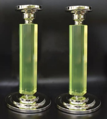 Nickel Silver Plated Candle Sticks